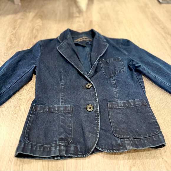 Lauren Jeans Co Ralph Lauren Denim Blazer Jacket Size S - Picture 7 of 7